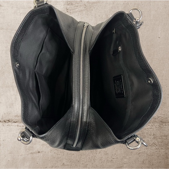 Coach Black Hallie Shoulder Bag - Picture 5 of 11